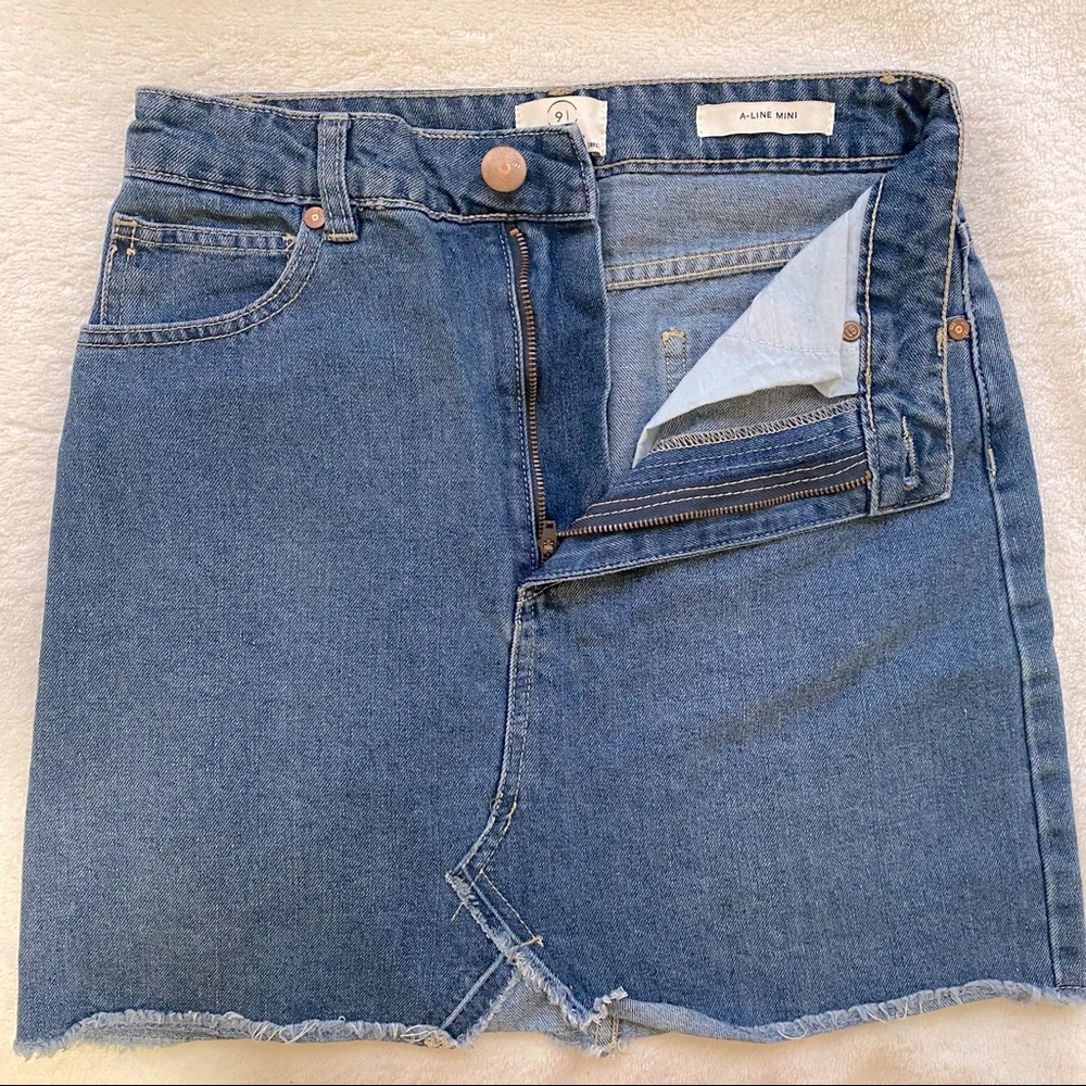 Cotton On A-Line Denim Skirt